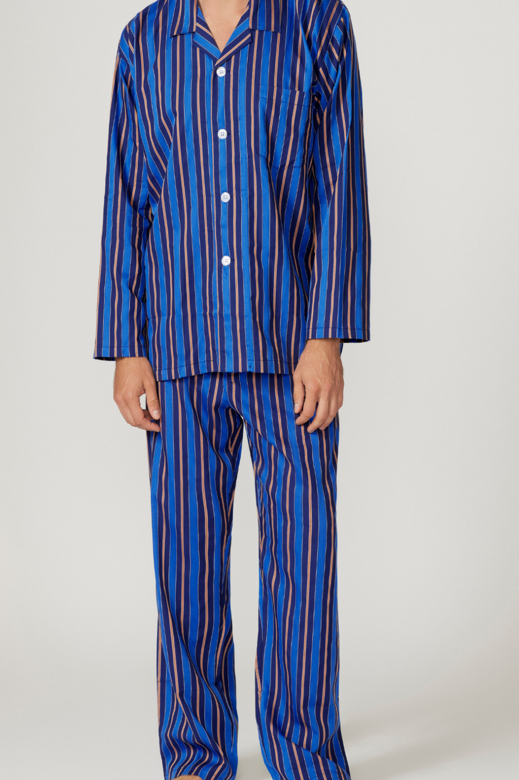 Royal Stripe Long Sleeve Set Pyjama Sets - Contare