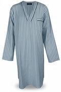 Blue Herringbone Flannelette Nightshirt Nightshirts - Contare