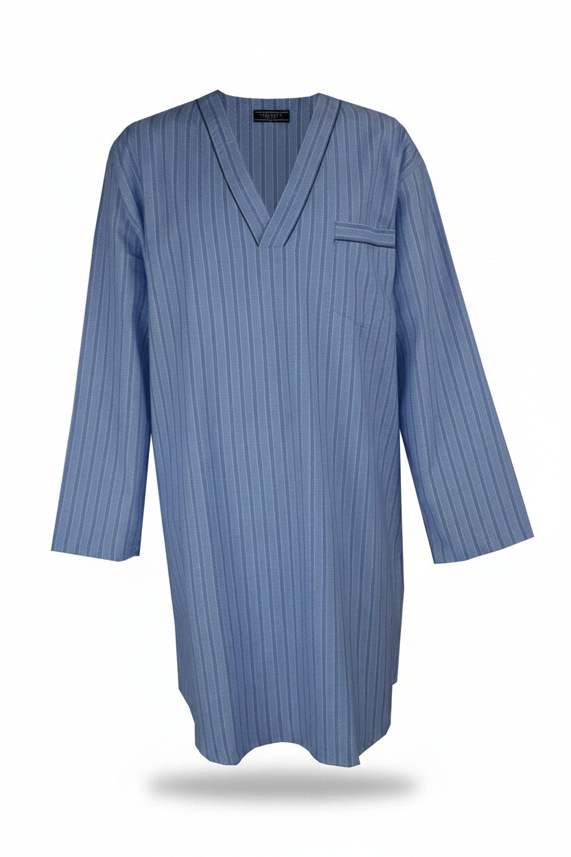 Royal Herringbone Flannelette Nightshirt Nightshirts - Contare