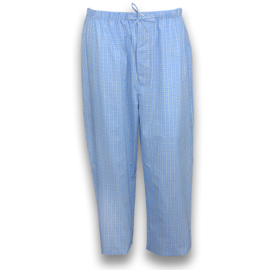 Cotton Rich Long Sleeve Set - Sky Check