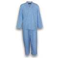 Cotton Rich Long Sleeve Set - Sky Check