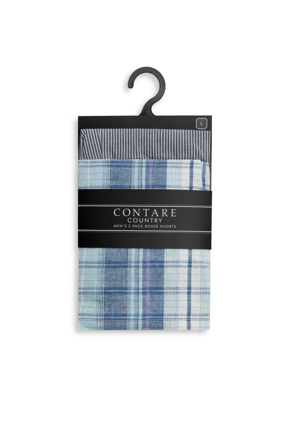 Men's 2-Pack Boxer Shorts - Denim Days Sleep Separates - Contare