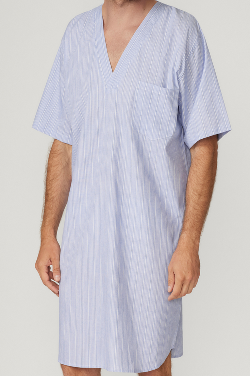 Beaucoup Stripe Nightshirt Nightshirts - Contare