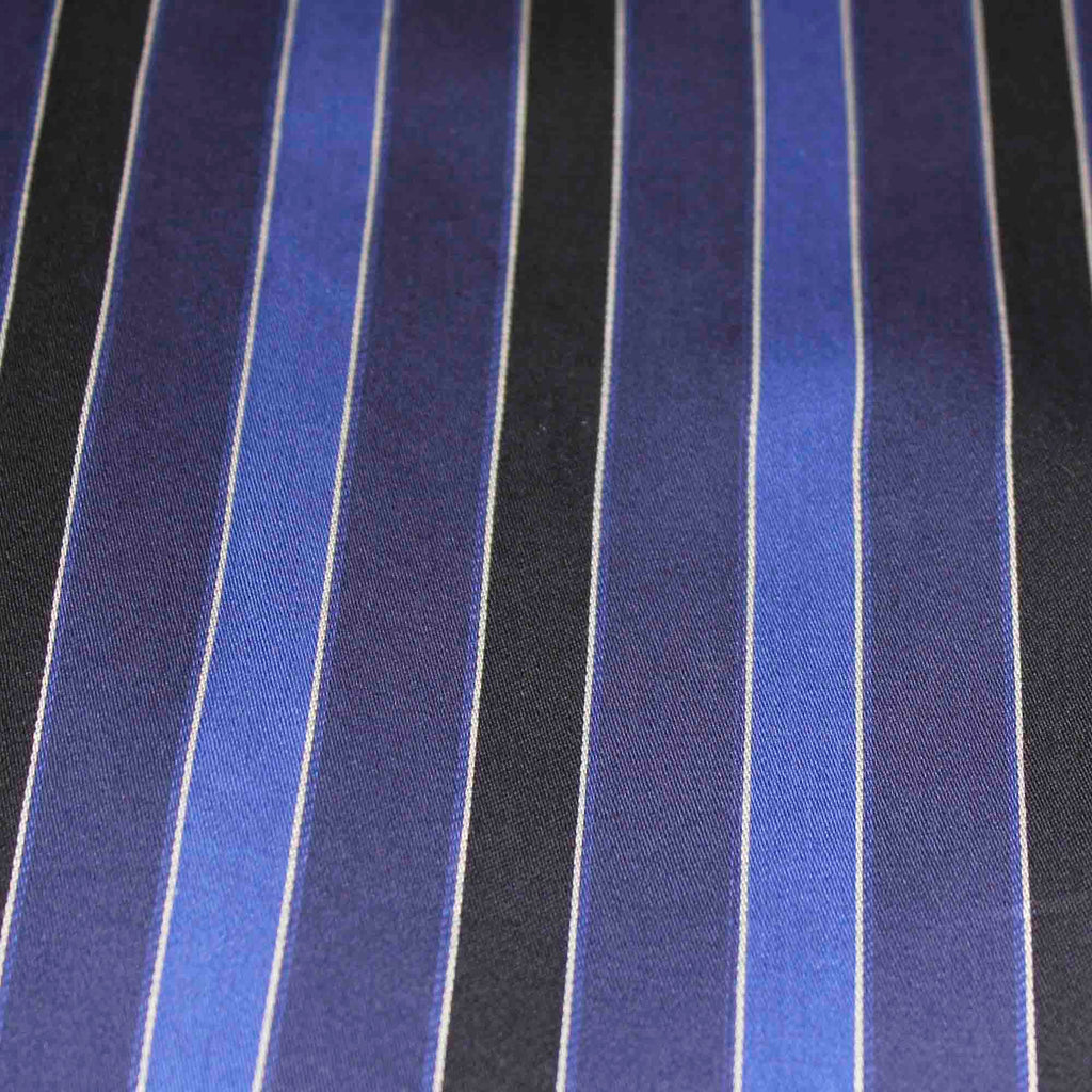 Blue Black Stripe Long Sleeve Set Pyjama Sets - Contare