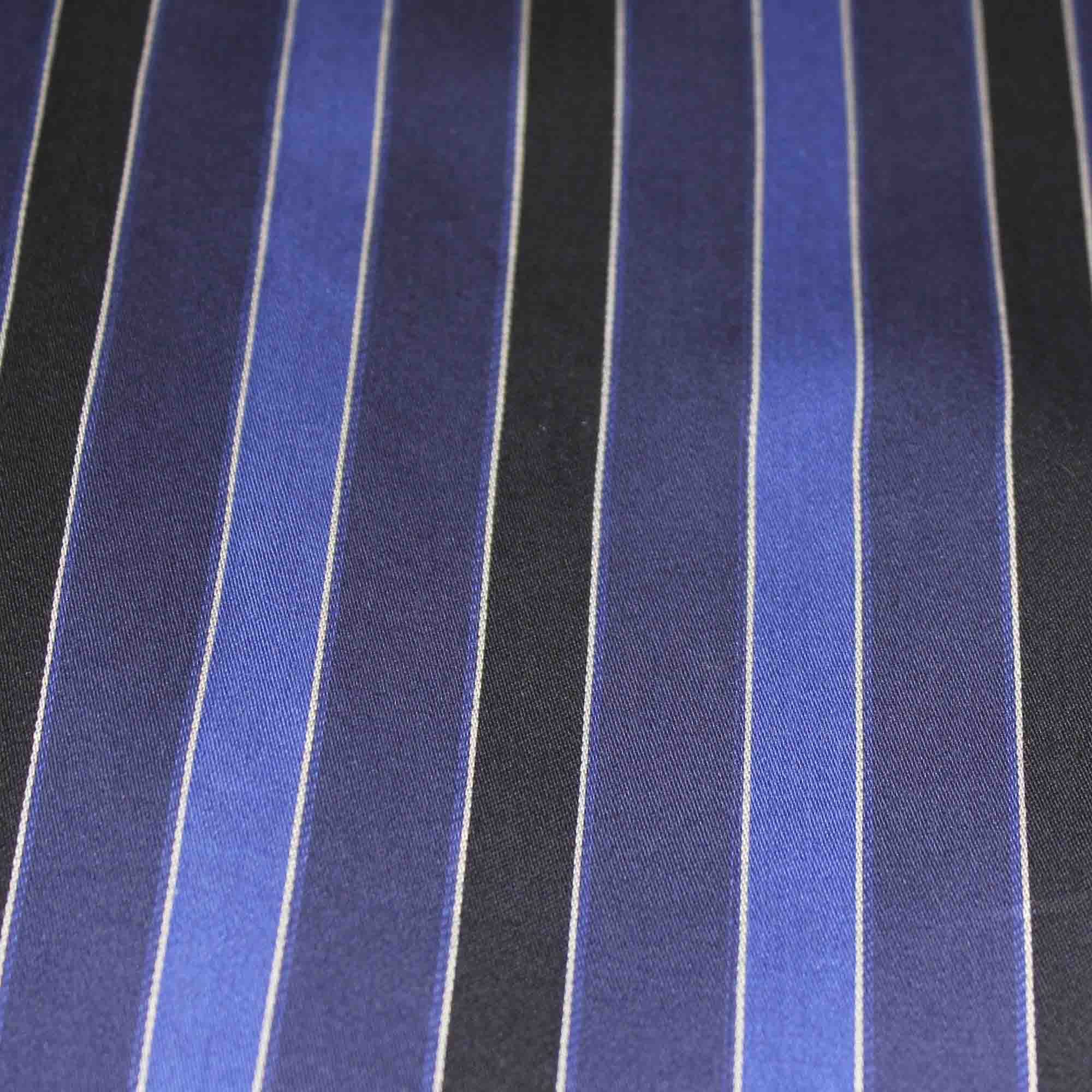 Blue Black Stripe Long Sleeve Set Pyjama Sets - Contare