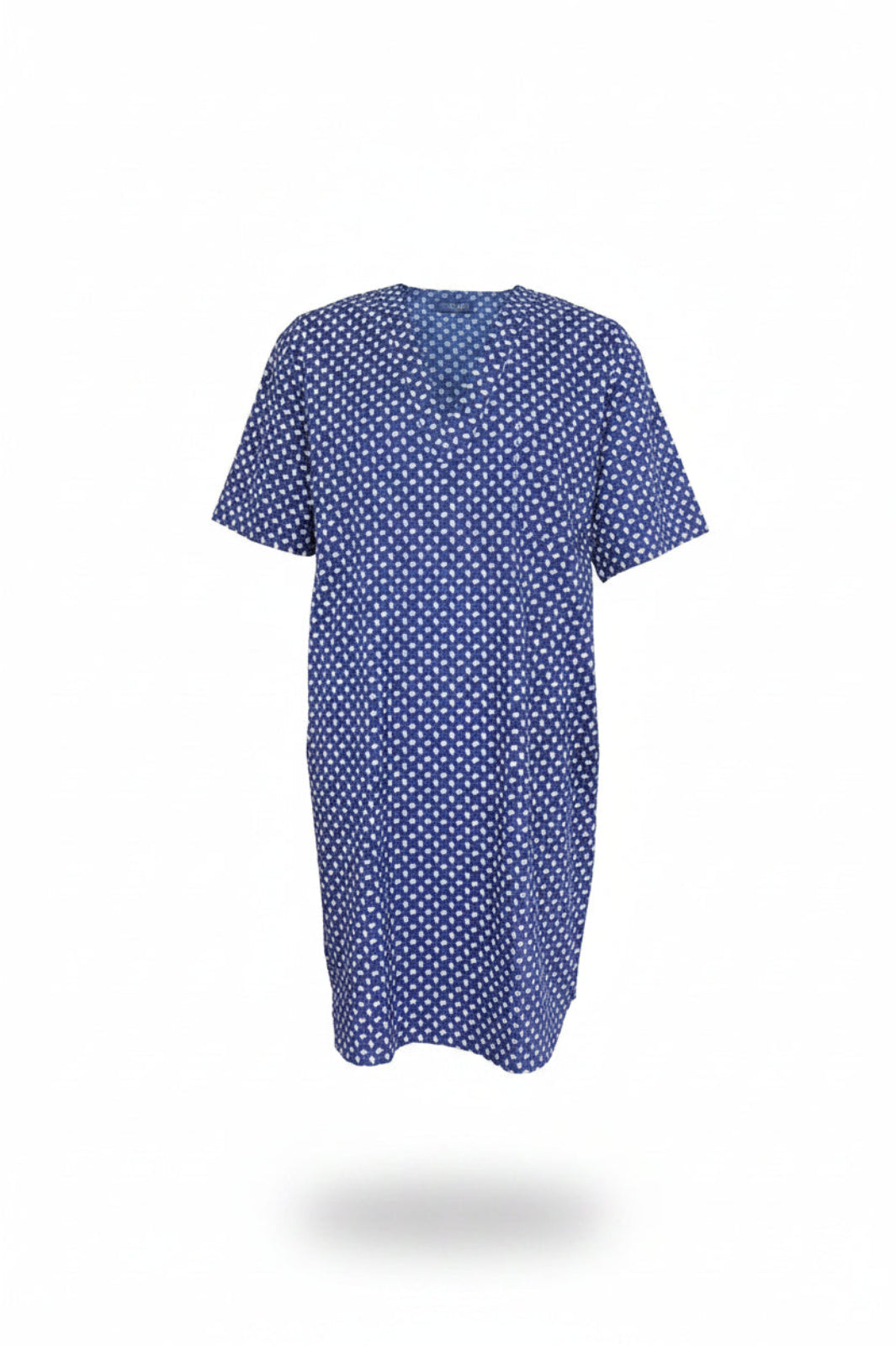 Navy Paisley Short Sleeve Nightshirt Nightshirts - Contare