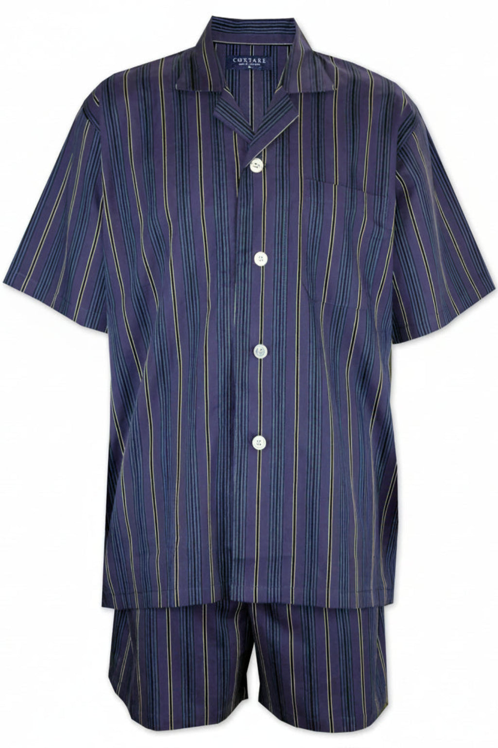 Oxford Blue Short Sleeve Set Pyjama Sets - Contare