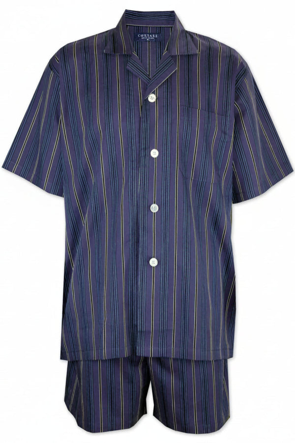 Oxford Blue Short Sleeve Set Pyjama Sets - Contare