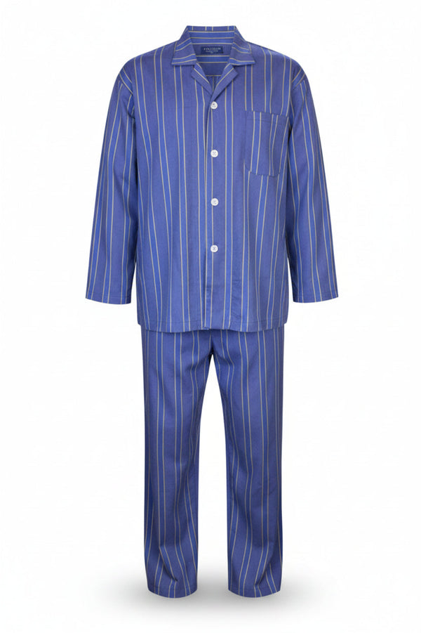 Chambray Stripe Long Sleeve Set Pyjama Sets - Contare