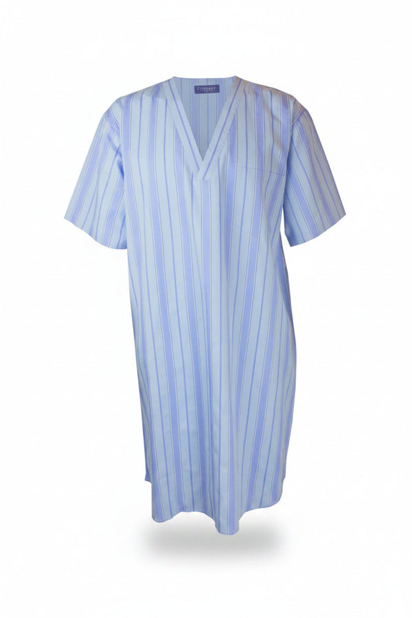 Windsurfer Stripe Short Sleeve Nightshirt Nightshirts - Contare