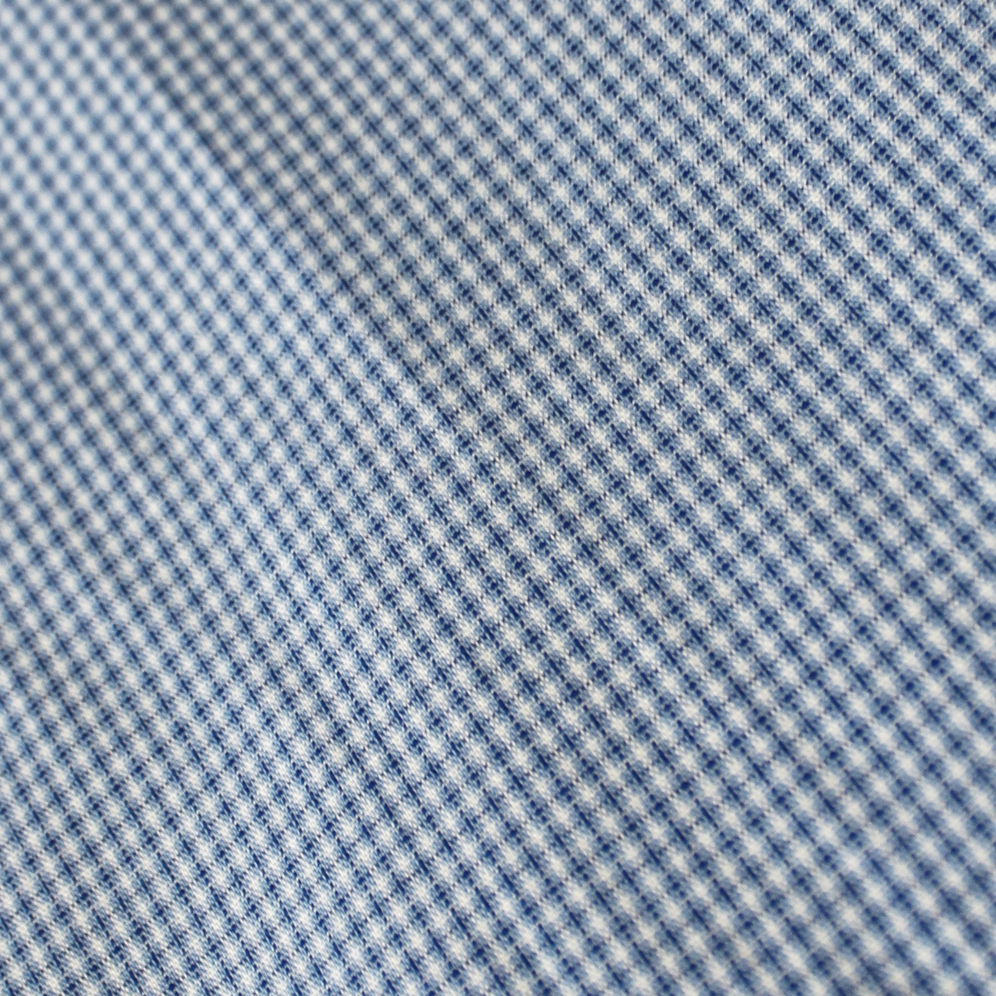 Sky Blue Micro Check Short Sleeve Set Pyjama Sets - Contare