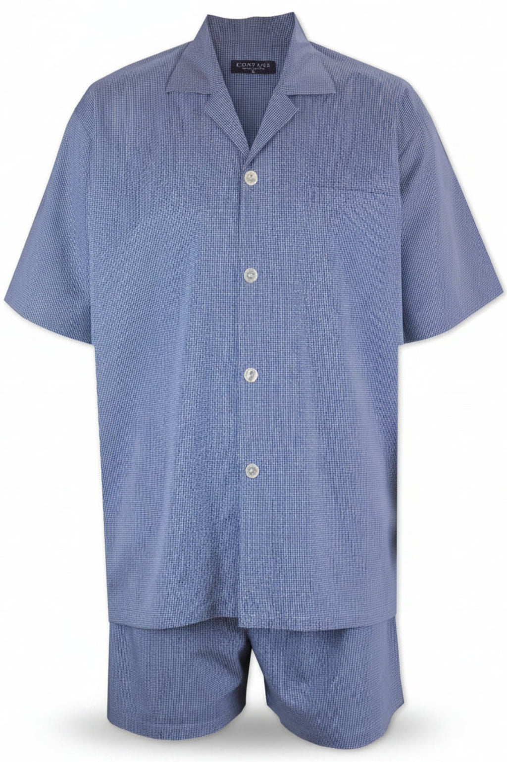 Denim Blue Short Sleeve Set Pyjama Sets - Contare