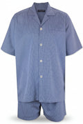 Denim Blue Short Sleeve Set Pyjama Sets - Contare