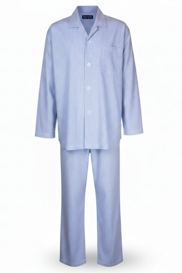 Bonnet Blue Check Long Sleeve Set Pyjama Sets - Contare
