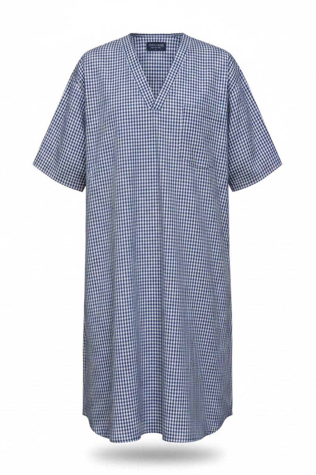Navy Check Nightshirt Nightshirts - Contare