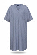 Navy Check Nightshirt Nightshirts - Contare