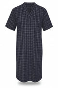 Navy Blue Check Nightshirt Nightshirts - Contare