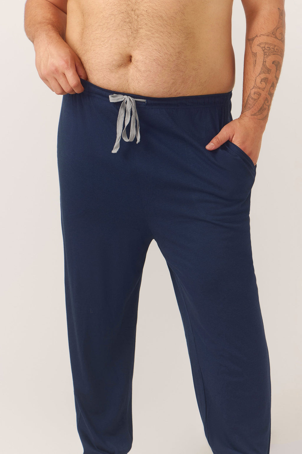 Bamboo Cotton Lounge Pant - Navy Sleep Separates - Contare