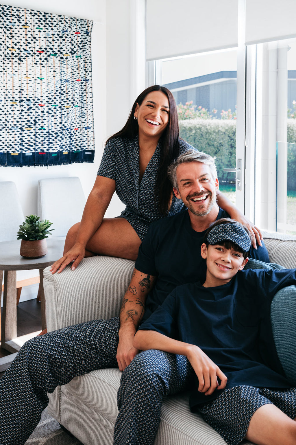 Kids' Contemporary Cotton Tee and Boxer Set - Nightfall Print