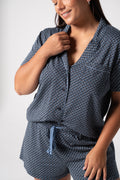 Women's Cloudsoft Jersey Short Sleeve Set - Nightfall Print