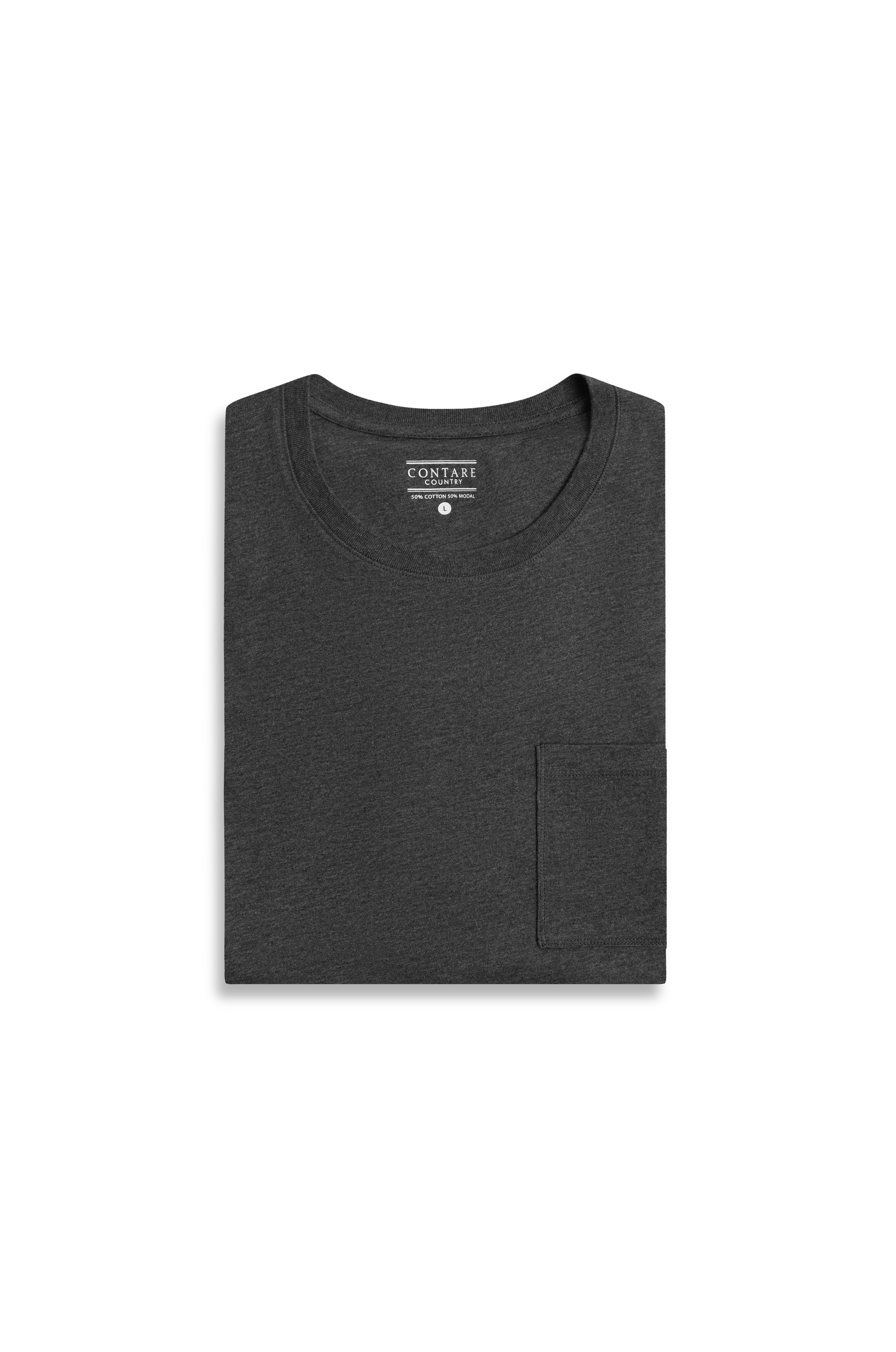 Men's Cloudsoft Jersey Short Sleeve Tee - Charcoal