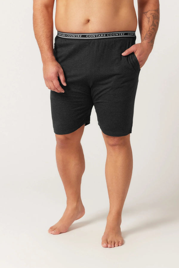 Bamboo Cotton Sleep Short - Charcoal Sleep Separates - Contare