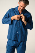 Men's Featherweight Cotton Long Sleeve Pyjama Set - Ultra Navy