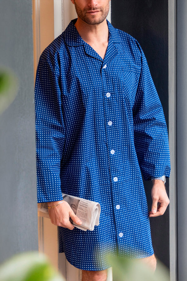 Essential Button-through L/Sl Nightshirt Nightshirt - Contare
