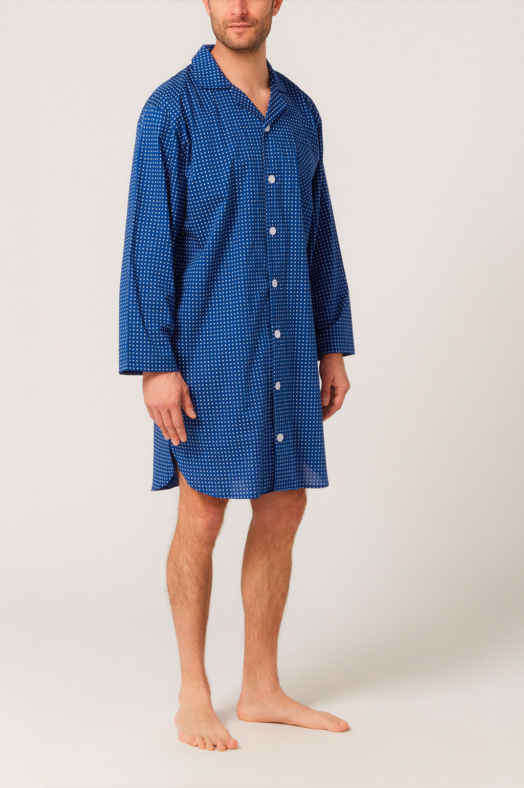 Essential Button-through L/Sl Nightshirt Nightshirt - Contare