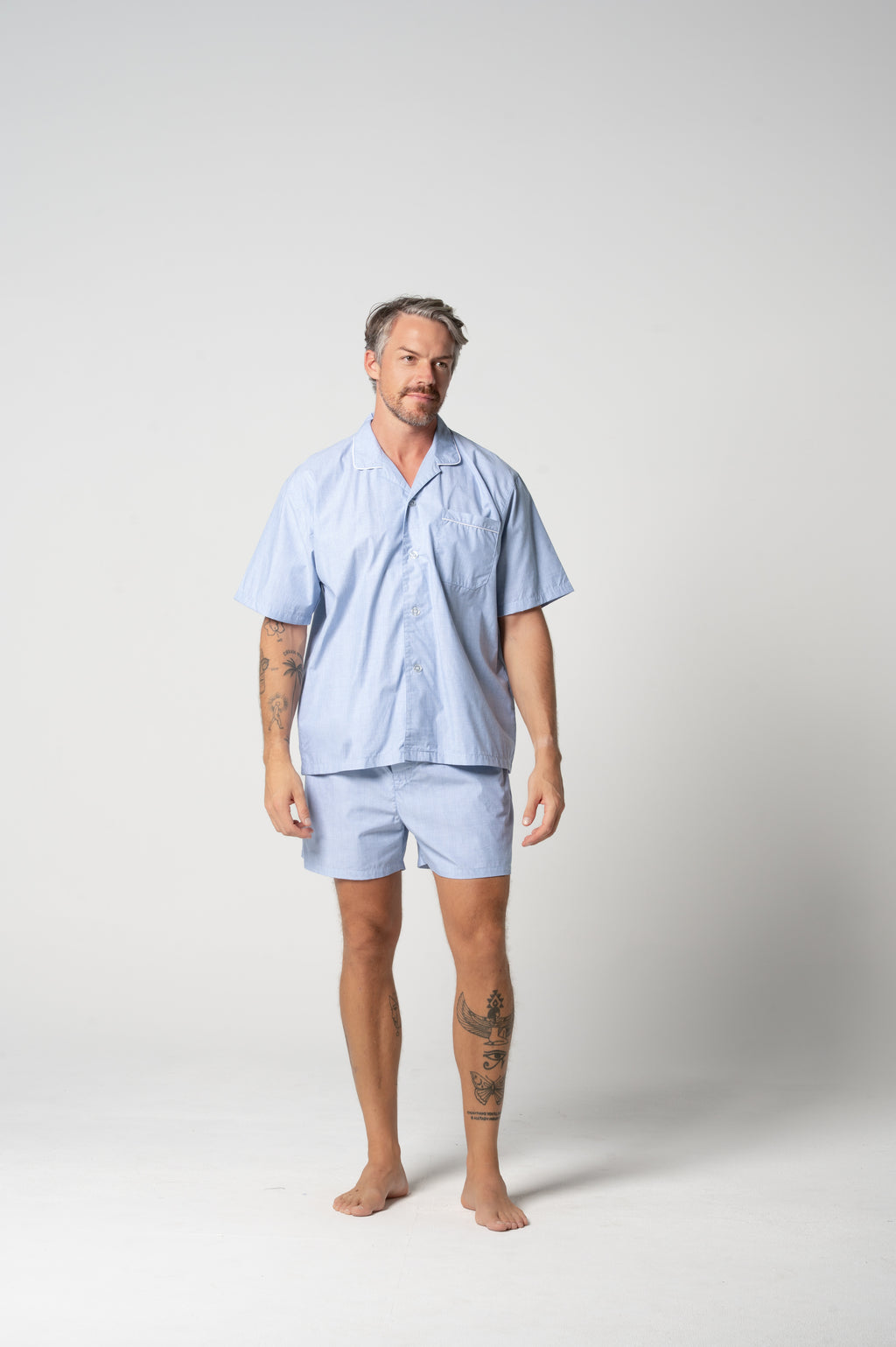 Men's Refined Cotton Short Sleeve Set - Chambray