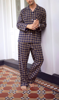 Winterweight Long Sleeve Set - Walnut Tweed Pyjama Sets - Contare