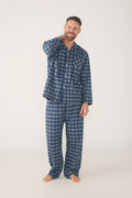 Men’s Winterweight Long Sleeve Pyjama Set – Ancestry Tartan, Chestnut Pyjamas Set - Contare