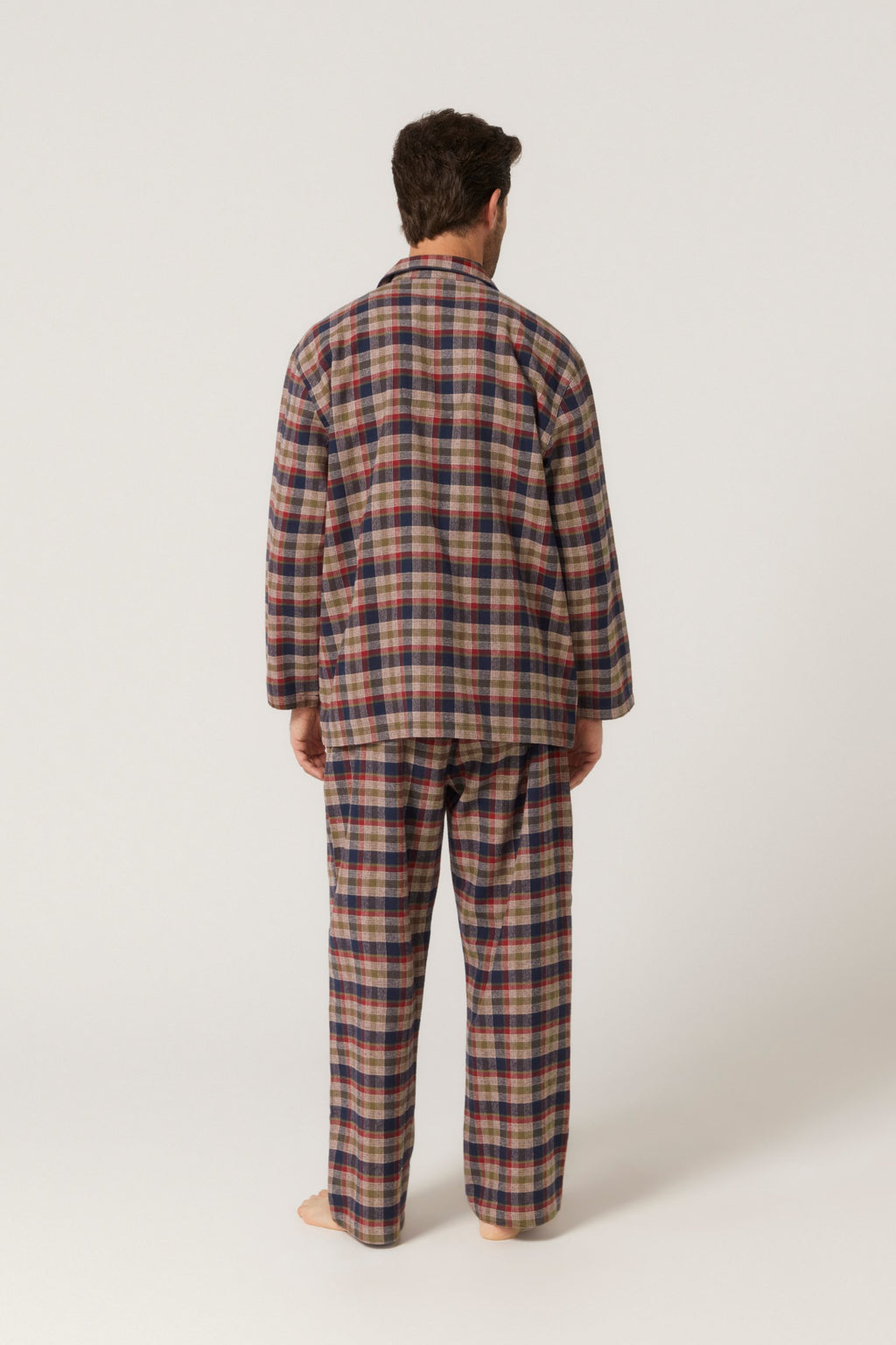 Winterweight Long Sleeve Set - Walnut Tweed Pyjama Sets - Contare