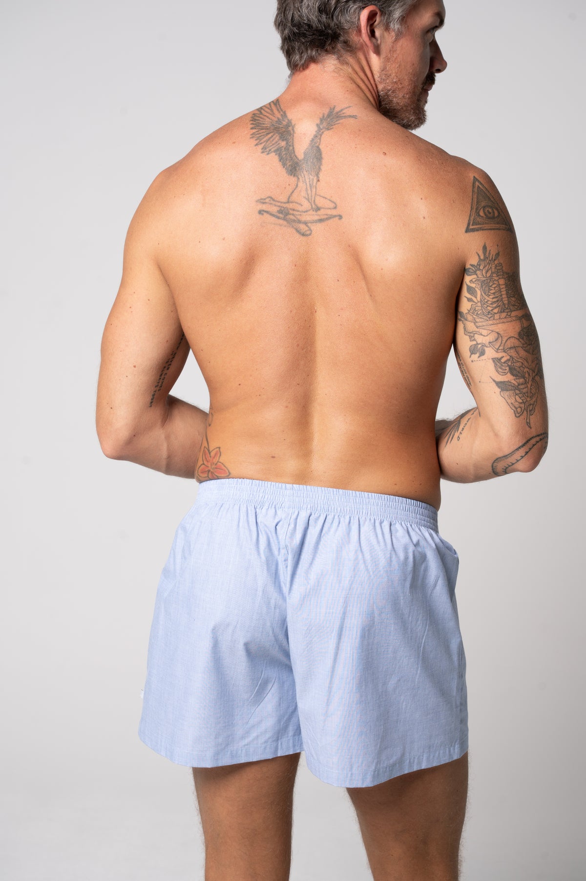 Men's Refined Cotton Boxer - Chambray