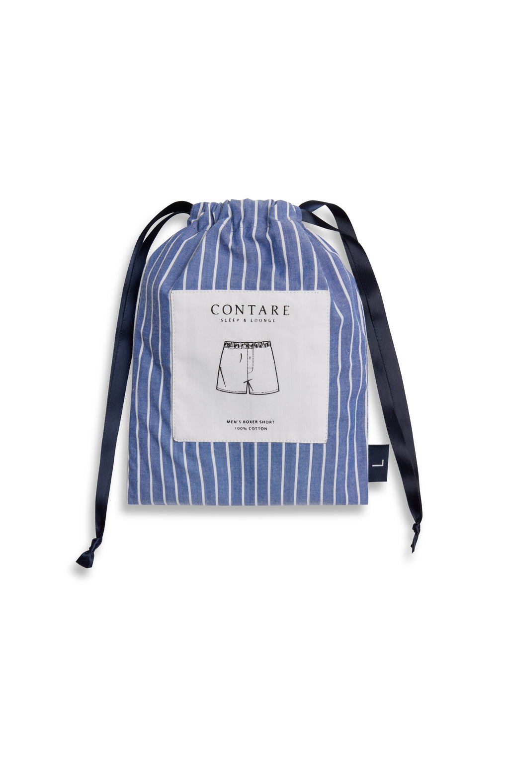 Men's Refined Cotton Boxer - Denim Stripe