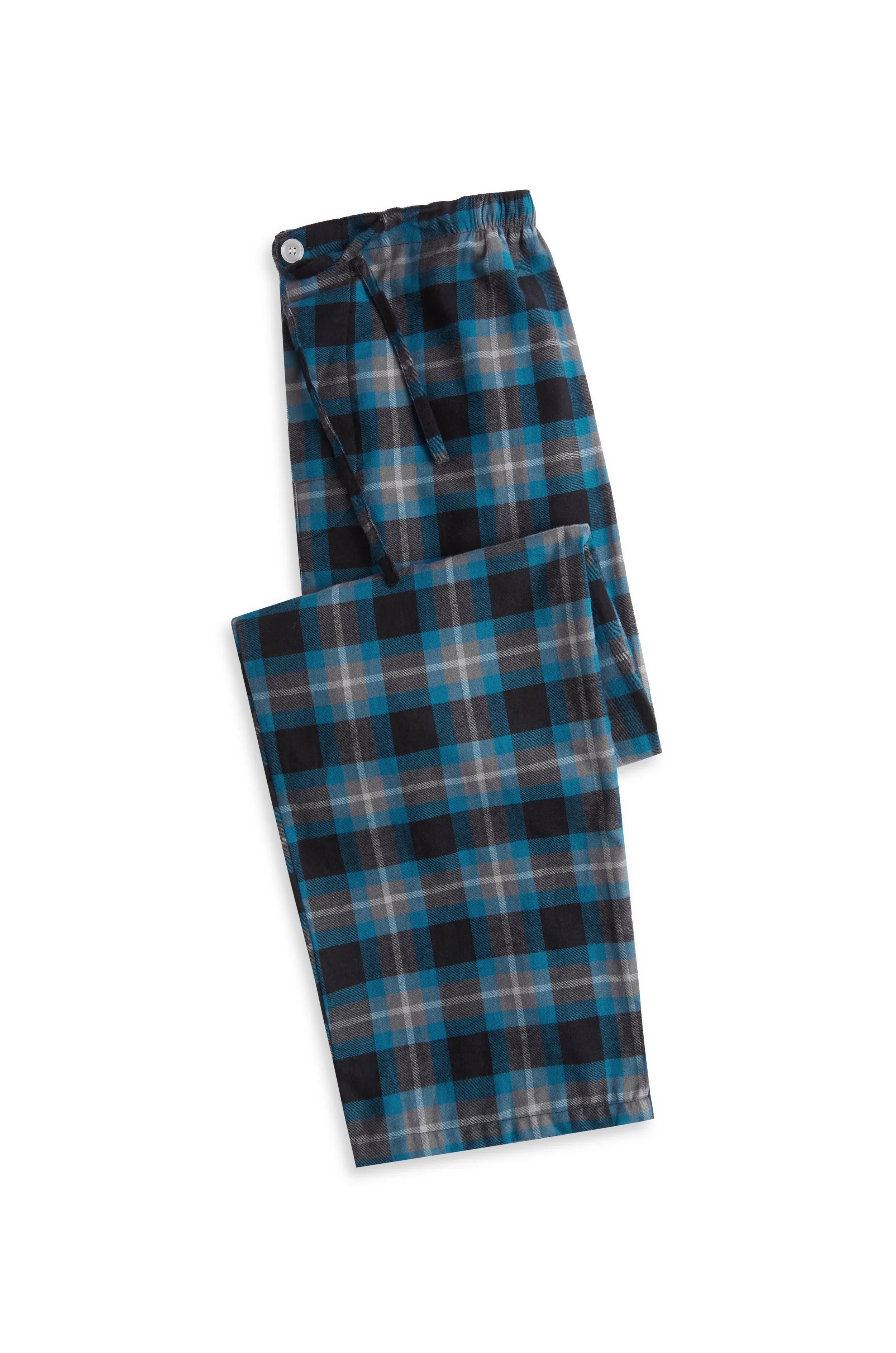 Men’s Lightweight Flannel Sleep Pants – Frontier Check Sleep Separates - Contare