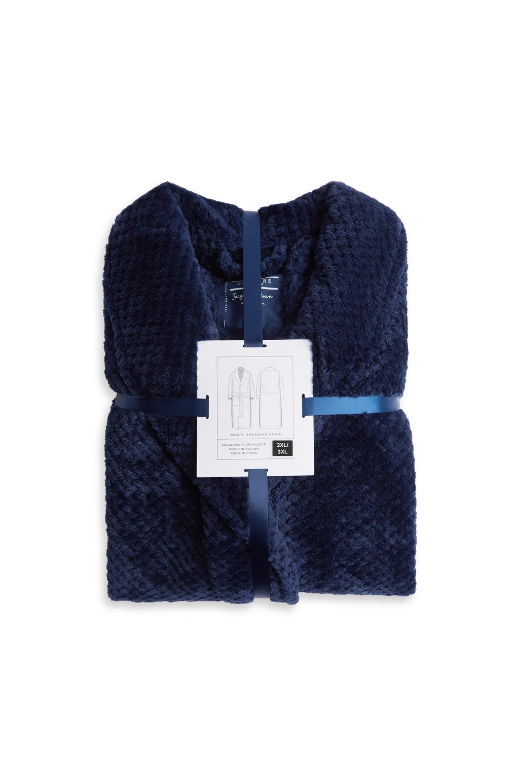 Men's Long Sleeve Jacquard Gown - Indigo Robes - Contare