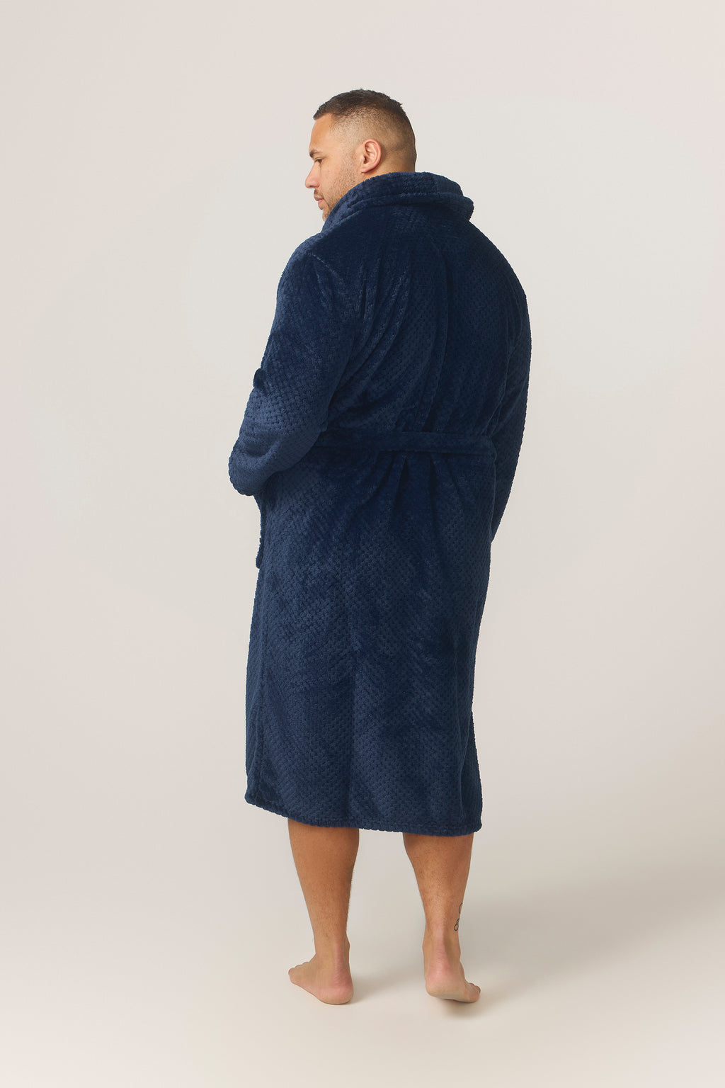 Men's Long Sleeve Jacquard Gown - Indigo Robes - Contare