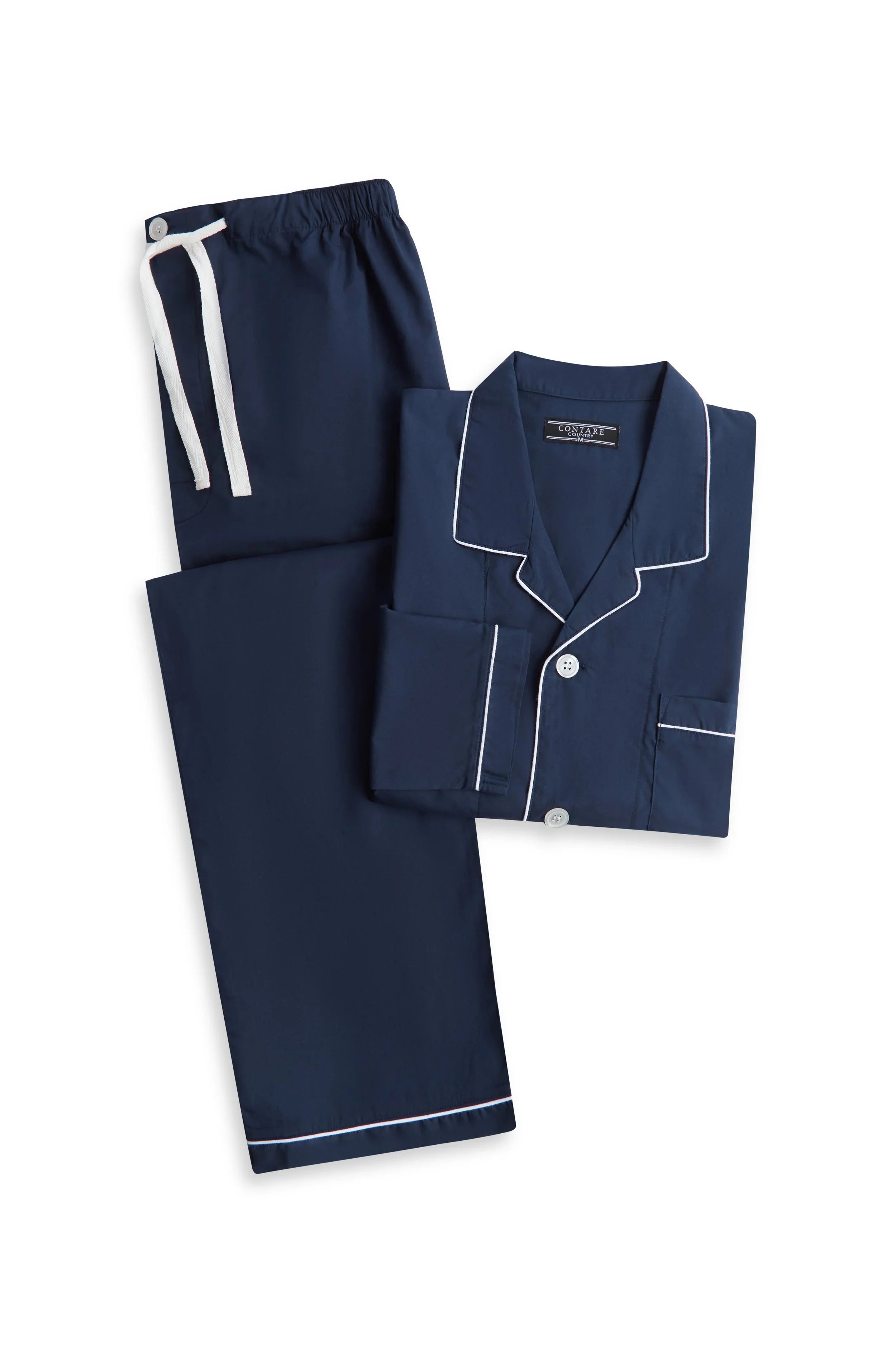 Long Sleeve Classic Set - French Navy Pyjama Sets - Contare