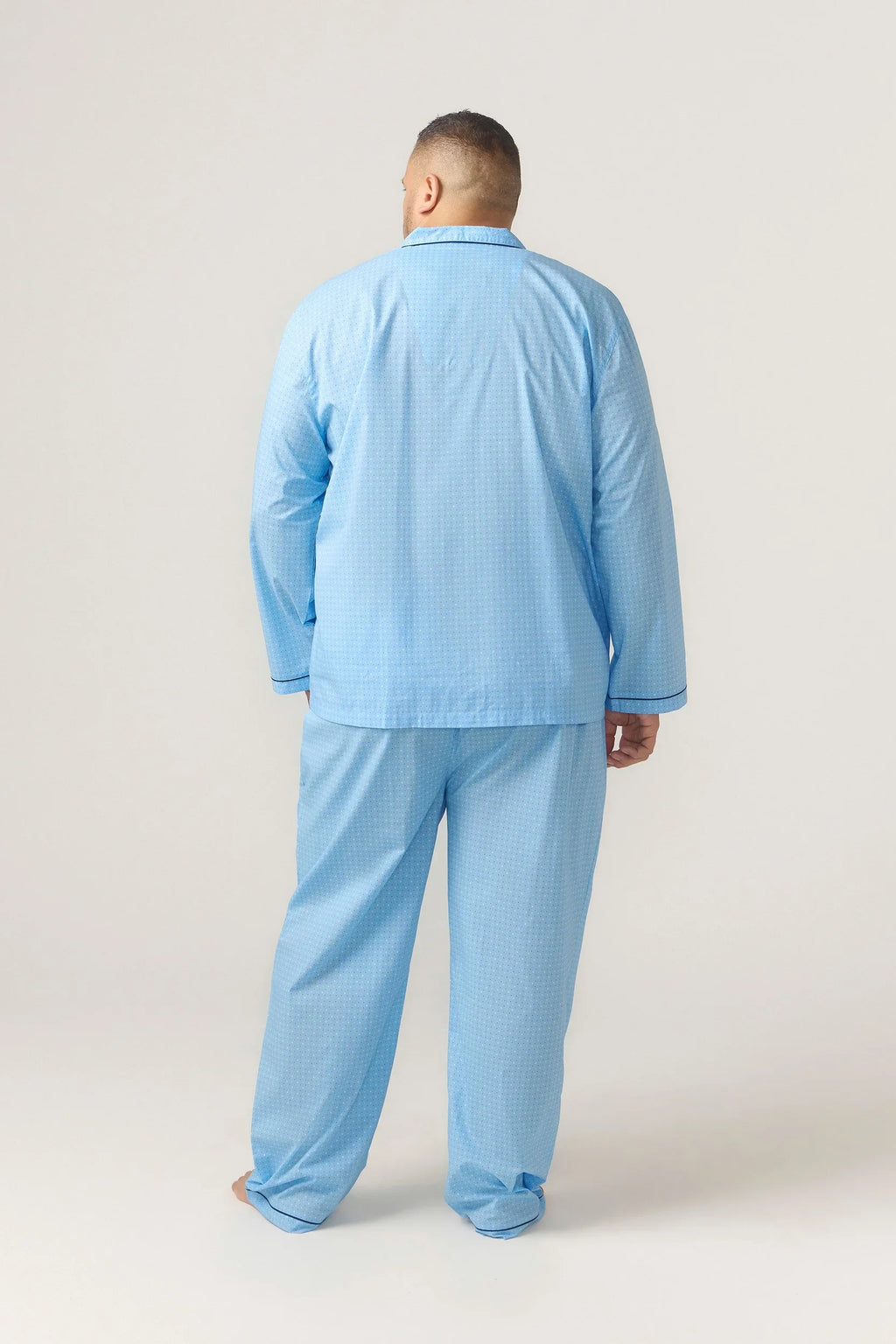 Long Sleeve Set - Symmetry Print - Light Blue Pyjamas Set - Contare