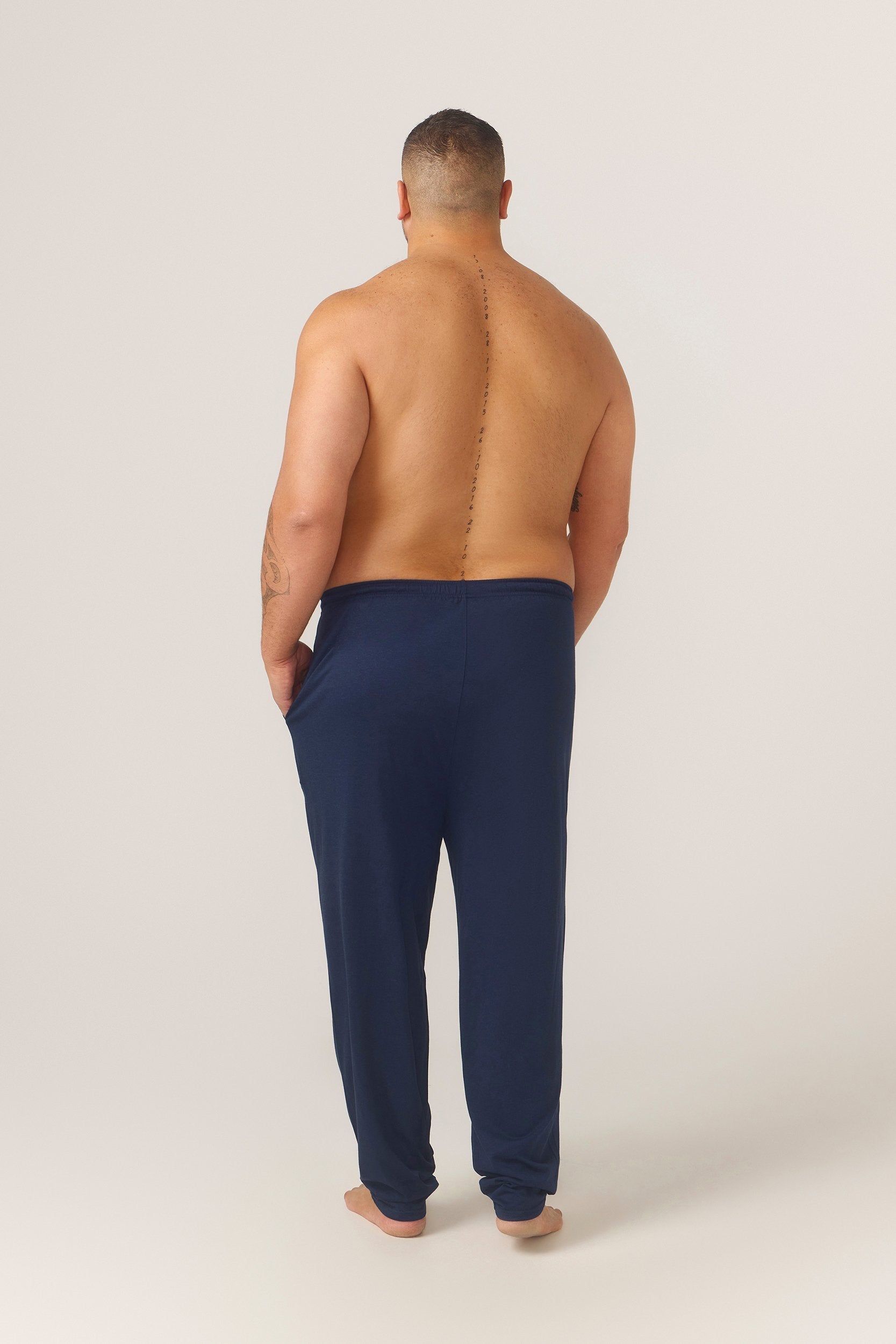 Bamboo Cotton Lounge Pant - Navy Sleep Separates - Contare
