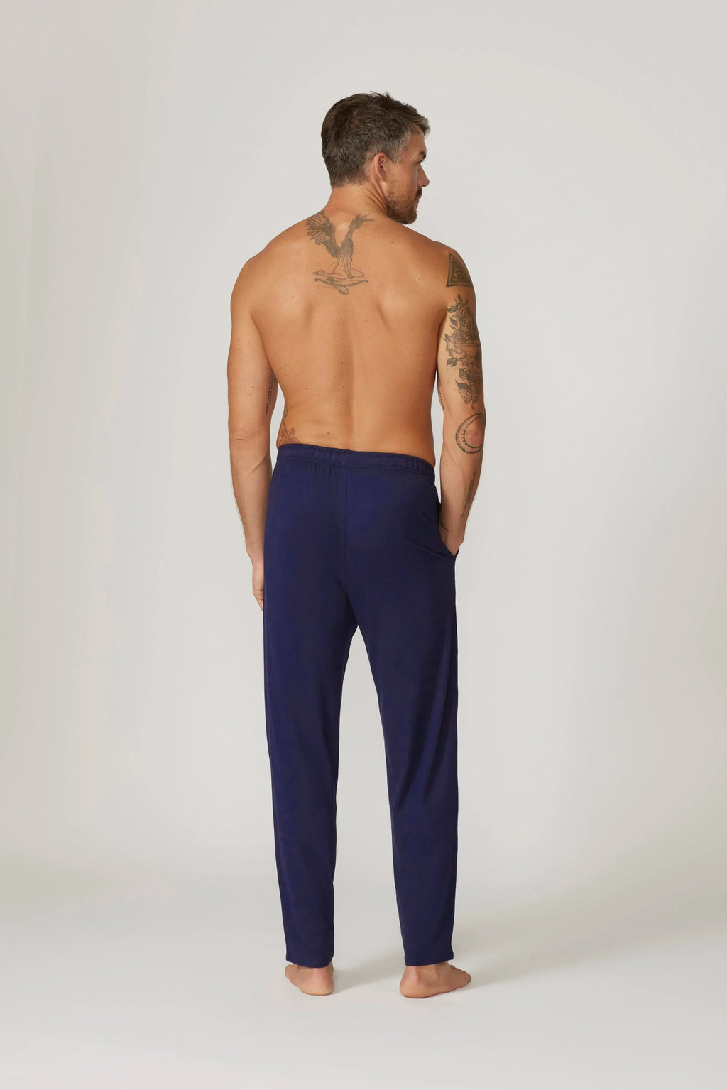 Bamboo Cotton Lounge Pant - Navy Sleep Separates - Contare
