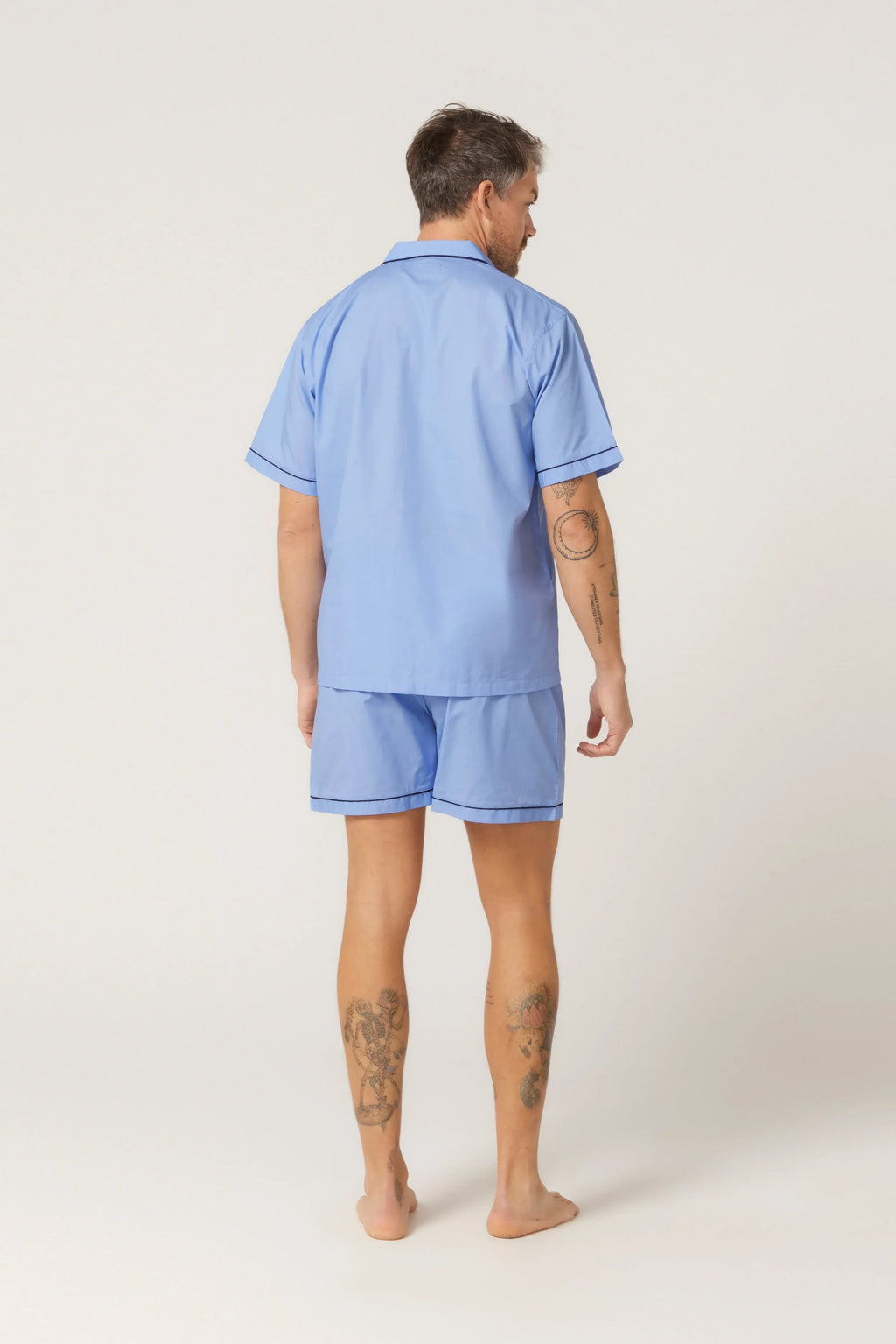 Short Sleeve Classic Set - Dusk Blue Pyjama Sets - Contare
