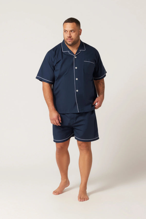 Short Sleeve Classic Set - French Navy Pyjama Sets - Contare