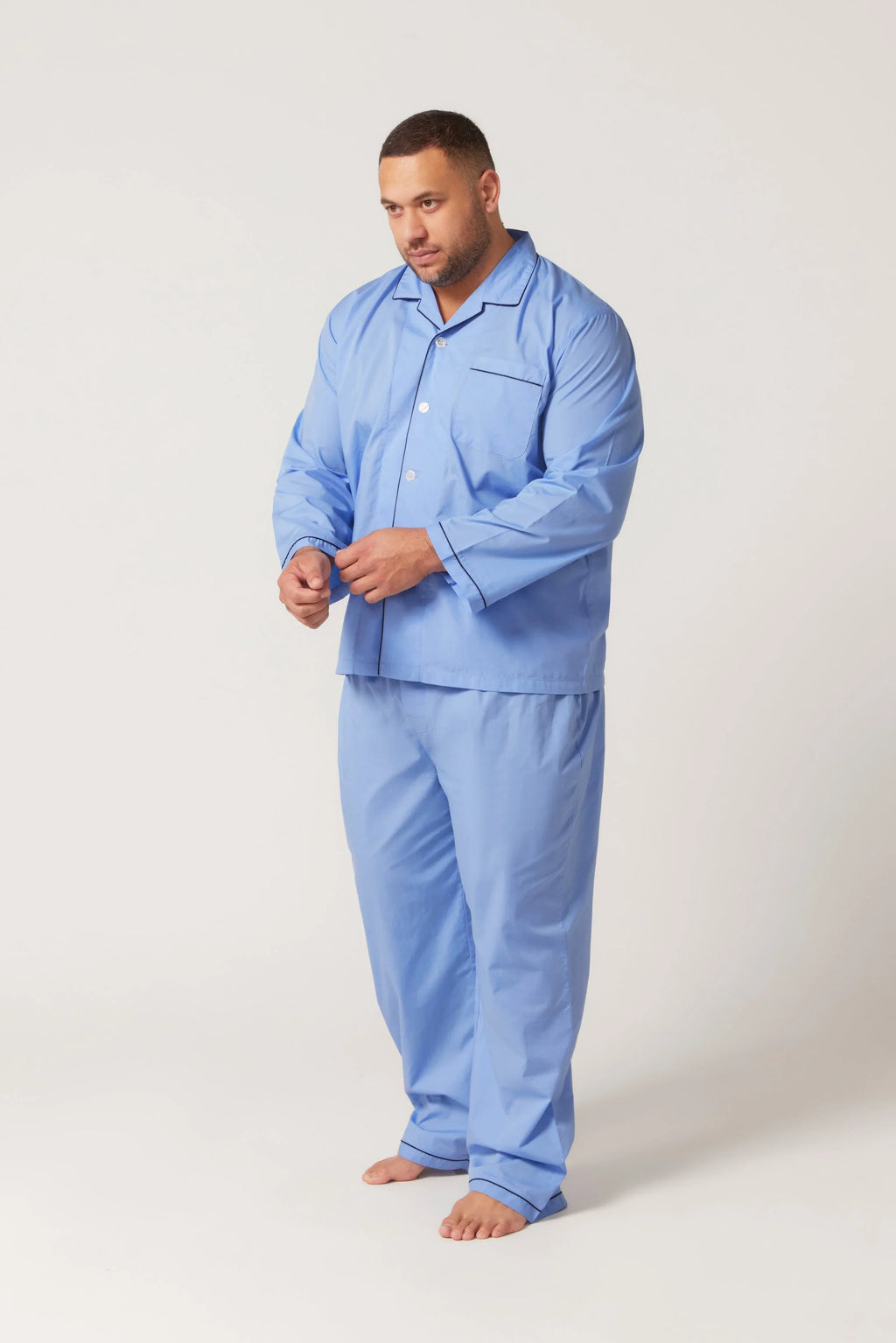 Long Sleeve Classic Set - Dusk Blue Pyjama Sets - Contare