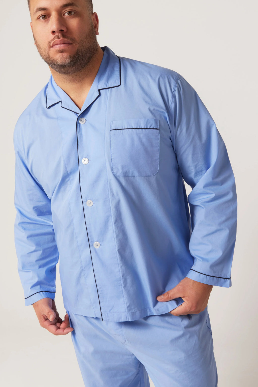 Long Sleeve Classic Set - Dusk Blue Pyjama Sets - Contare