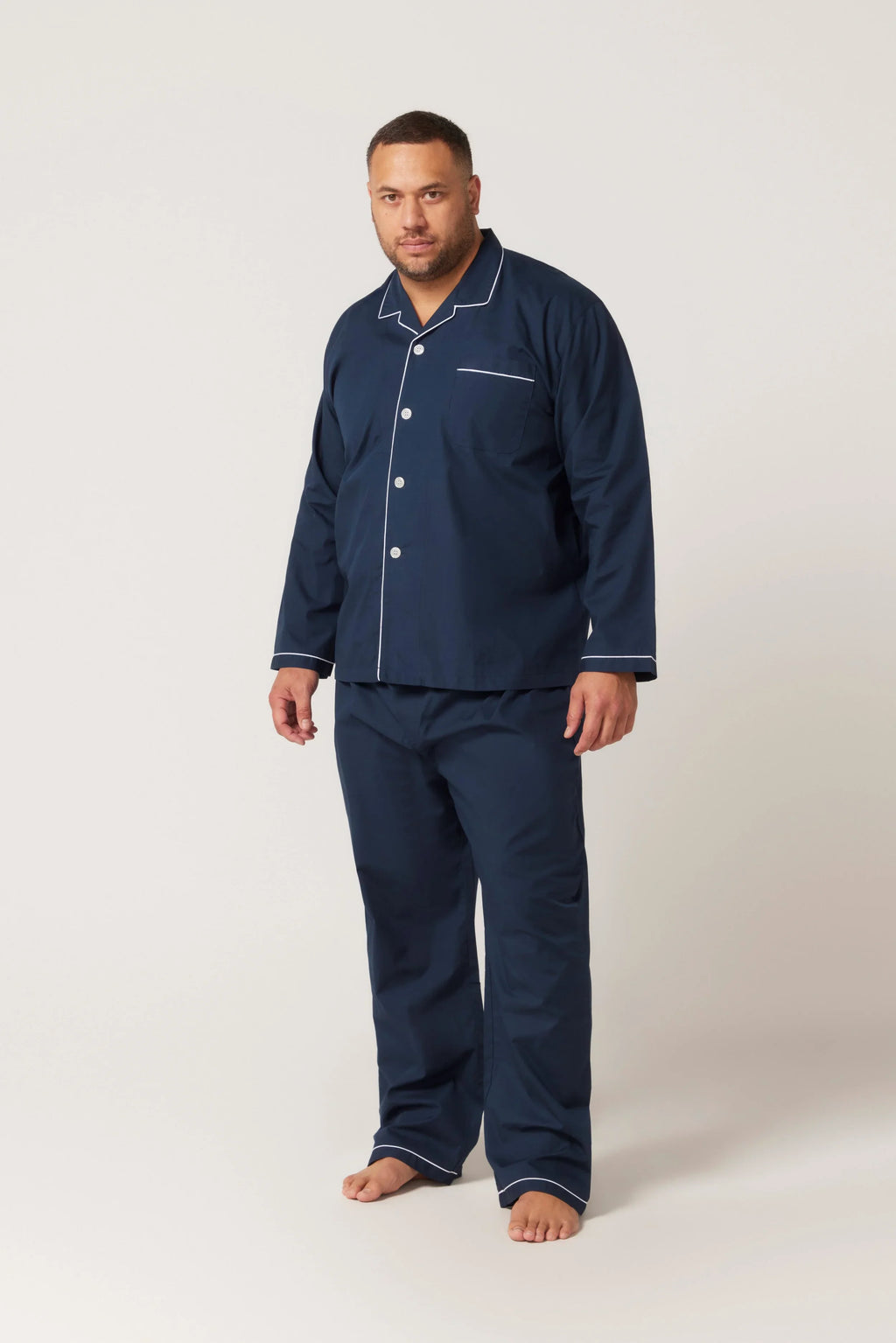 Long Sleeve Classic Set - French Navy Pyjama Sets - Contare