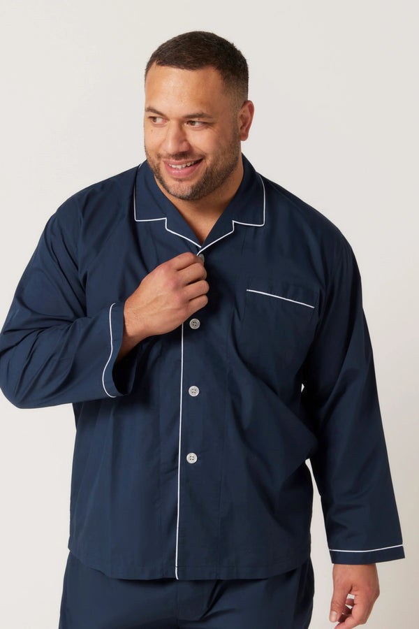 Long Sleeve Classic Set - French Navy Pyjama Sets - Contare