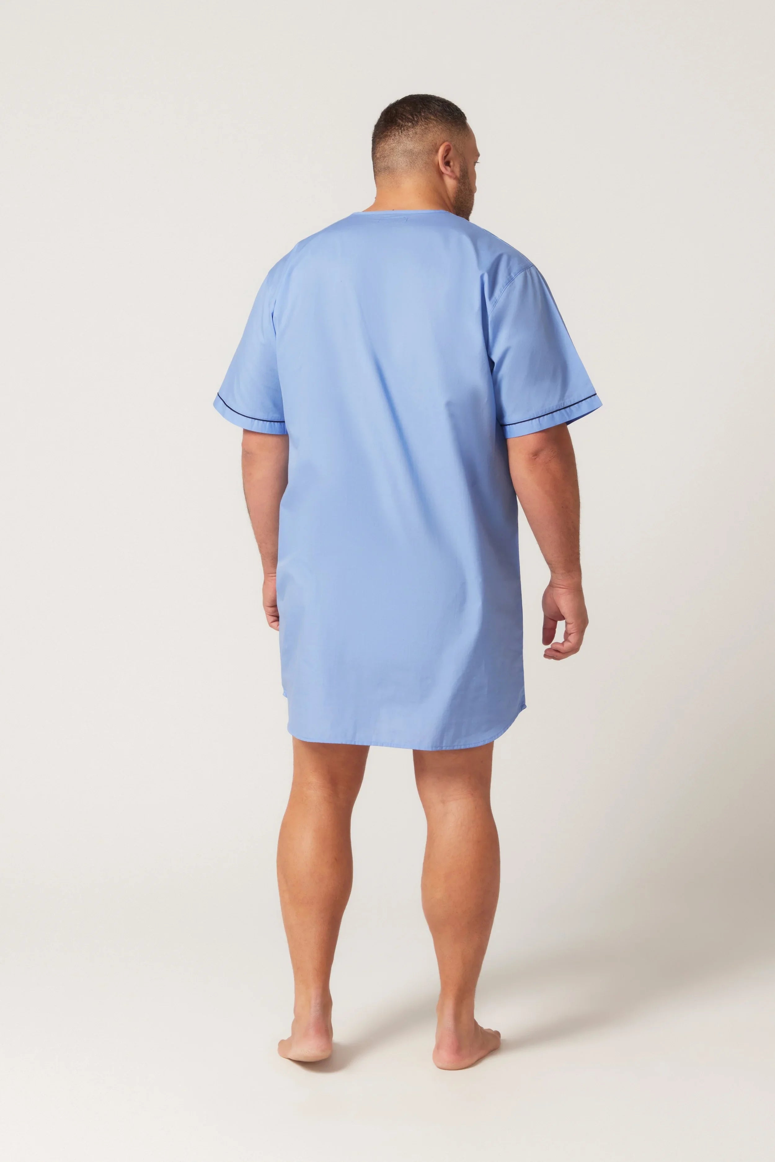 Short Sl Classic Nightshirt - Dusk Blue Nightshirt - Contare