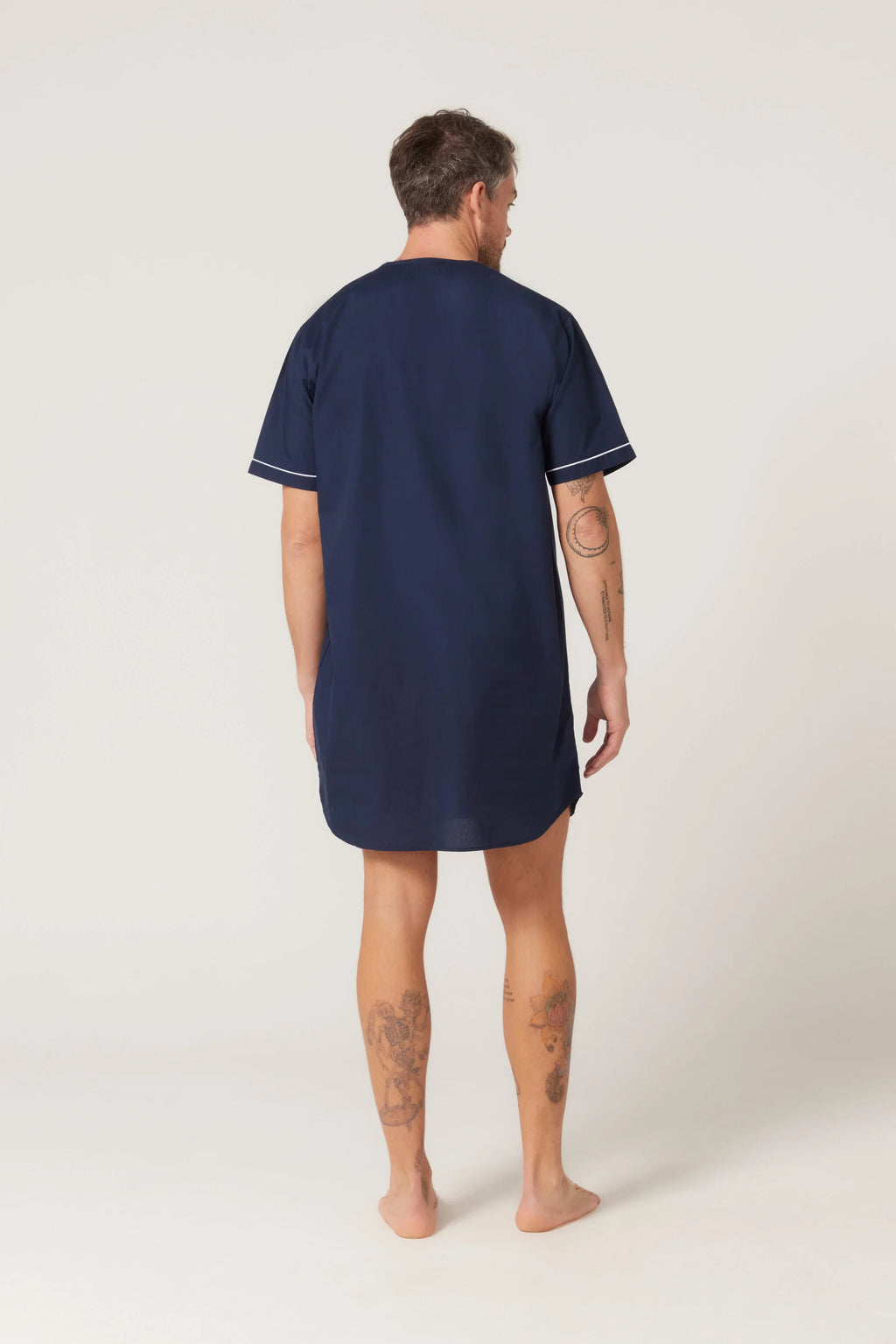 Short Sl Classic Nightshirt - French Navy Nightshirt - Contare